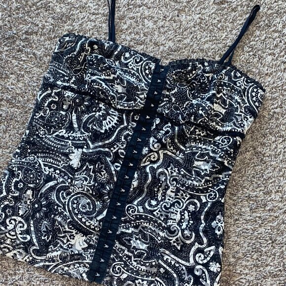 Studio Y Y2K Lace Corset Style Tank Top - Picture 2 of 5